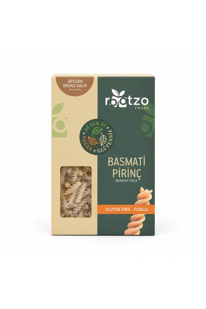 Basmati Pirinç Fusilli Burgu Glutensiz Vegan Düşük Gi 200 G