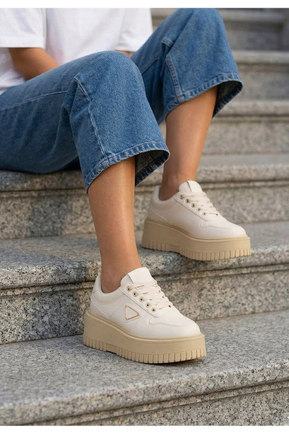 Sneakers cu platformă Madaline bej