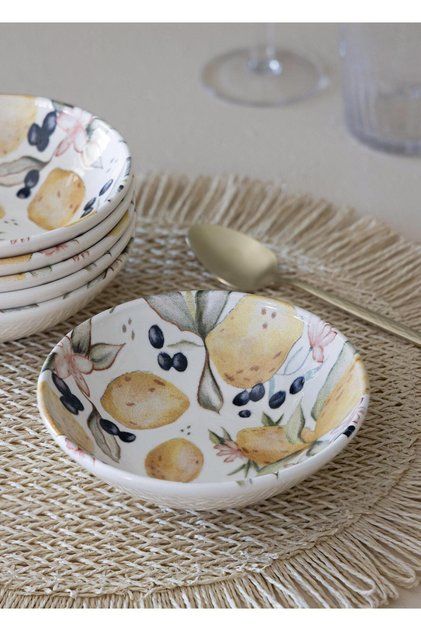 Limoncello Soup Bowl Set of 6 14 cm