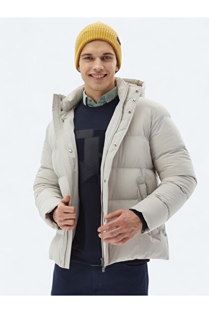 Taş Regular Fit Dokuma Mont