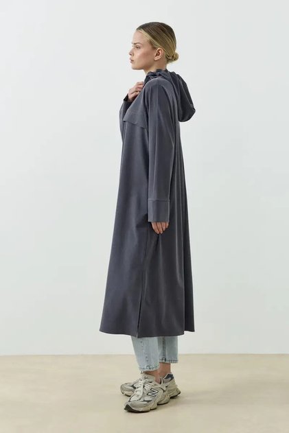 Aerın Uzun Sweatshirt Antrasit