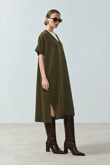 Poncho Sweater Khaki