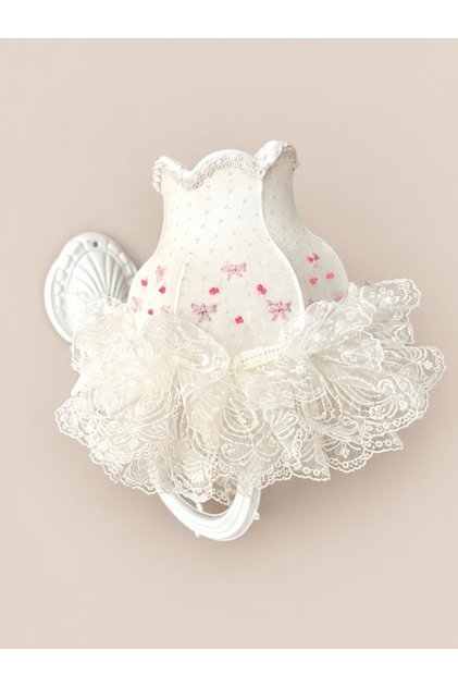 Luluavizem Patented Hand-Embroidered Ribbon Ecru Baby Child Teen Applique Accessory