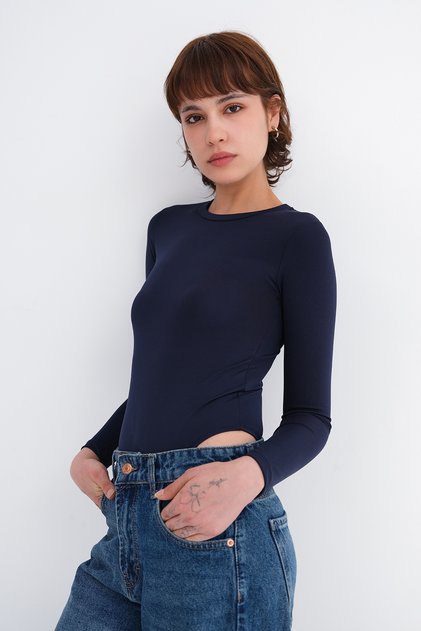 Crew Neck Bodysuit Z2844