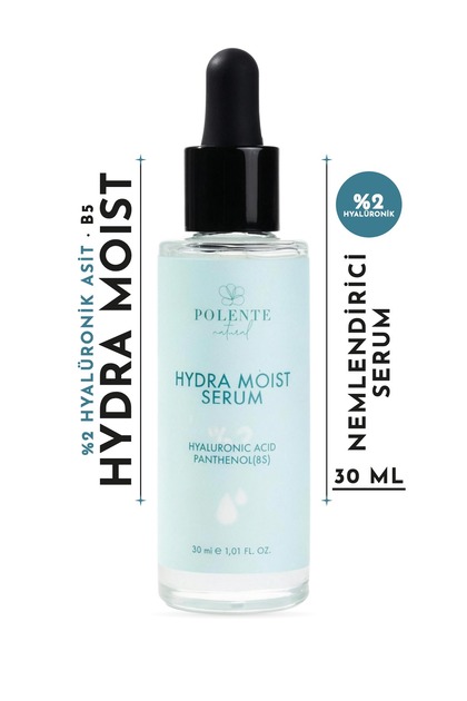 Hydra Moist Serum - %2 Hyalüronik Asit, Panthenol Dolgunlaştırıcı Nemlendirici Serum (30 ml)