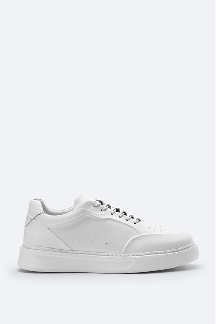 Pantofi casual pentru bărbați, albi, 100% piele A61Y8002