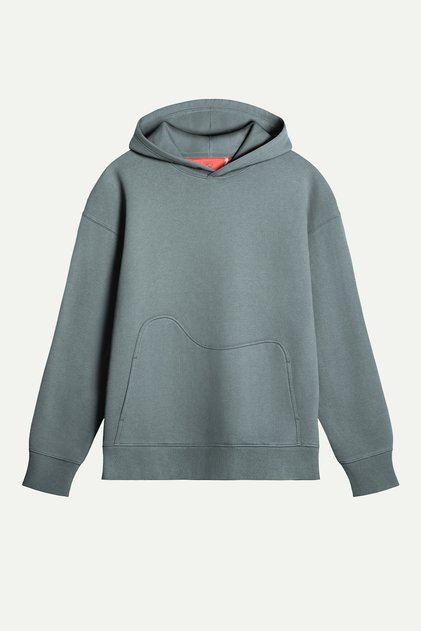 Gri Unisex Basic Relax Kapşonlu | (Houden - Storm)