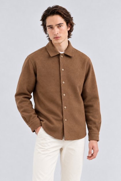 Men'S, Old Money Culture, Regular Fit, Cashmere Fabric, Winter-Spring Shirt 1608