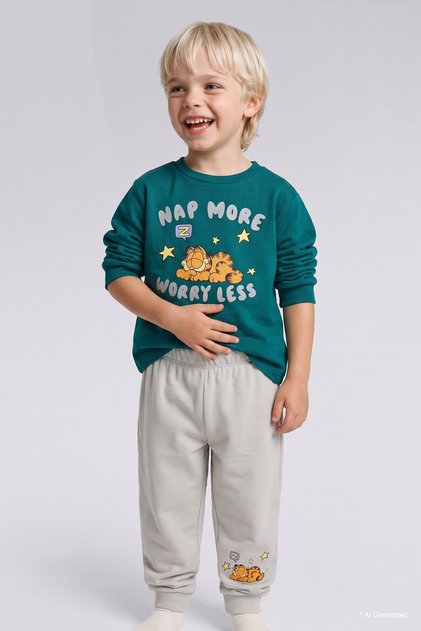 2-Piece Set Garfield Licensed Printed Baby Boy Clothes (26 Wn)