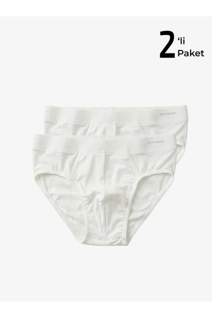 Men's Cotton Elastane Slip 9617 - White