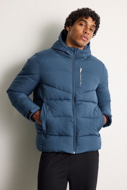 Warm Water Repellent Windproof Regular Fit Hooded Zippered Pocket Winter Coat E9491Ax26Wn
