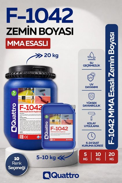 Quattro F-1042 MMA Esaslı Zemin Boyası