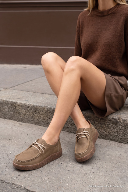 Miranda Genuine Nubuck Leather Comfort Women's Loafer Shoes