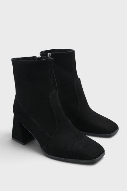 Anjela Blunt Toe Side Zipper Women's Boots