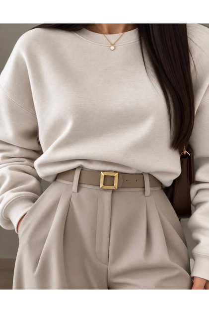 Patterned Square Gold Buckle Women's Belt Waist Belt Coat Belt Dress Belt Pants Belt