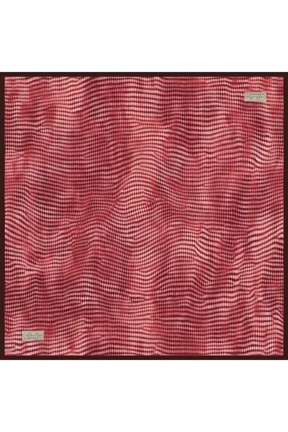 Sura Silk Scarf Burgundy Mixed Pattern 2501 - 03