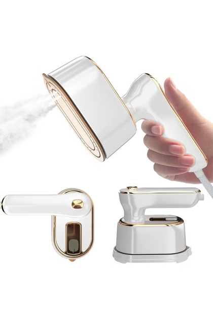 Portable Garment Steamer Iron, Fast Heat-Up High Power Small Travel Clothes Steamer for Home & College Dorm