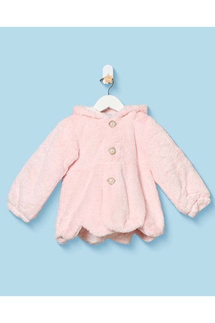 Infant Girls Pink Hooded Jacket