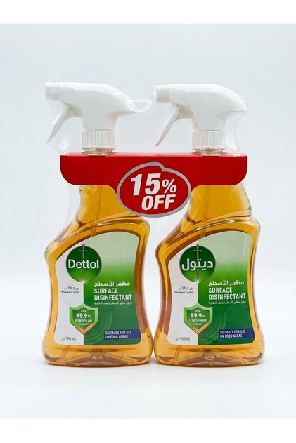 Dettol Surface Spray Cleaner & Disinfectant 2X500Ml