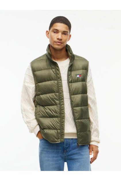 Men's Brand Logoed Khaki Vest Suitable for Daily Use