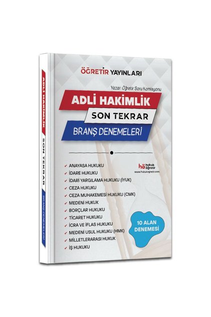 2026 Adli Hakimlik Son Tekrar – Branş Denemeler Seti
