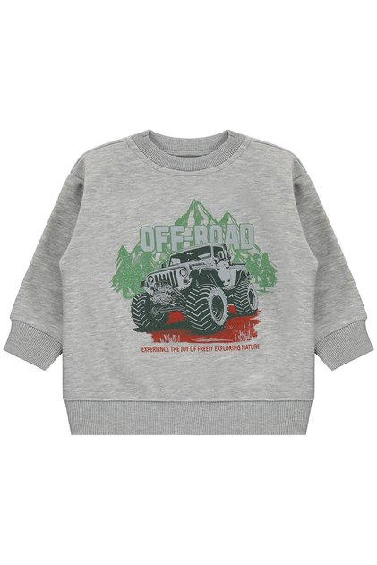 Off-Road Printed Sweatshirt for 2-5 Years Km - Gray