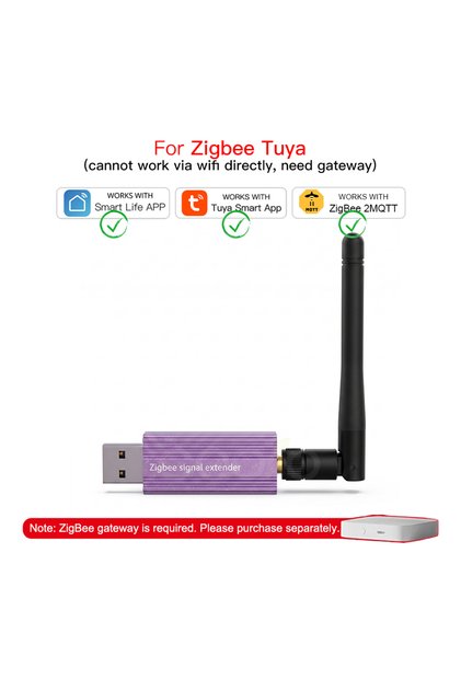 موسع إشارة USB لـ Zigbee Tuya مع هوائي قابل للفصل ومكرر إشارة عالي الكسب للمنزل الذكي