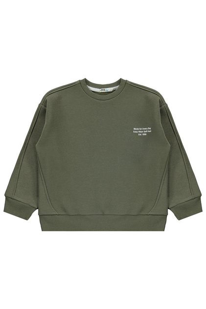 Made for Printed Sweatshirt for 6-9 Years Old - Khaki