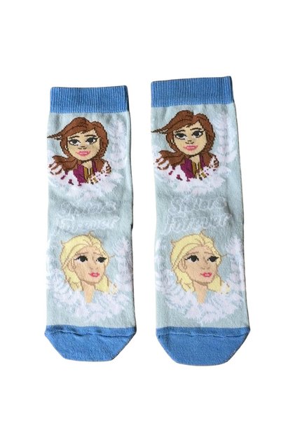 17077 Girl's Elsa Anna Olaf Socks