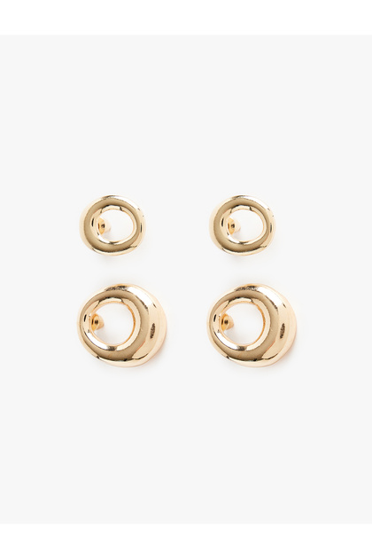 Set of 2 Geometric Earrings