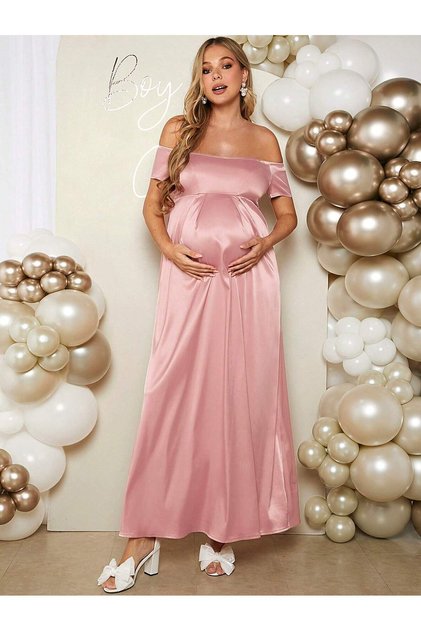 Rochie maxi, roz