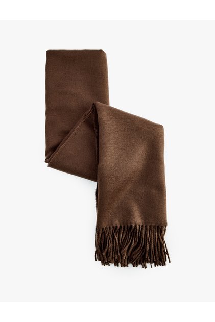 Tasseled Basic Long Scarf
