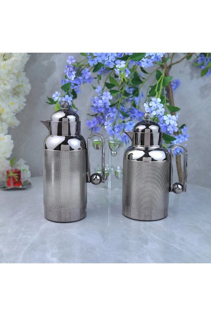 Tramisu Stainless Steel Pot Set with Plastic Handle Luxury Design - Black - 1L+1L