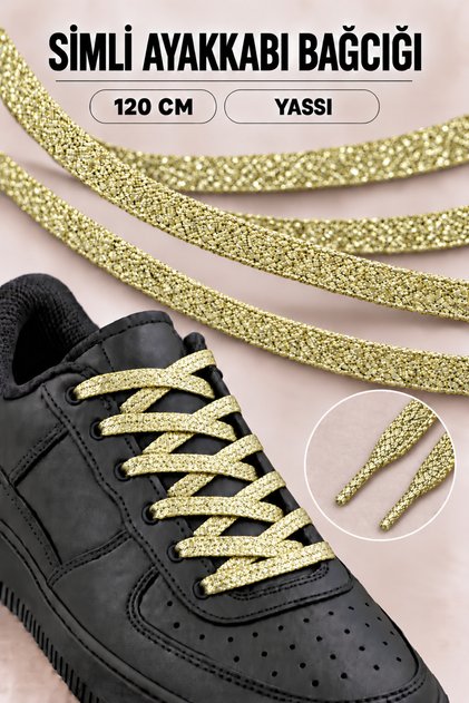 Glittery Shoelaces Flat 120cm