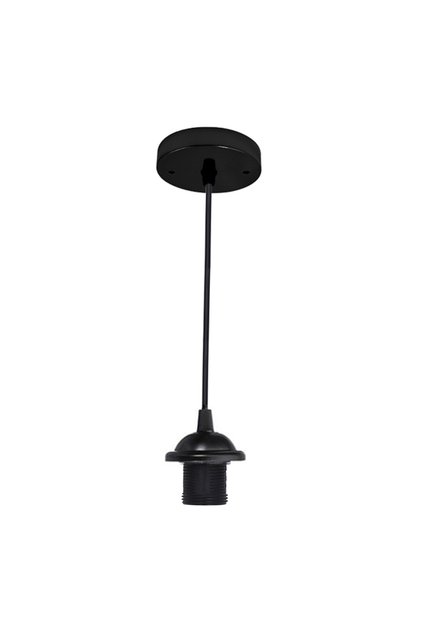 Black AC 220V Vintage Edison Lamp Base E27 Socket Bulb Ceiling Light Pendant Light Holder for Retro