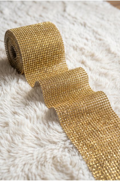 Plastic Stone Ribbon 24 Rows 10 Yards – Decorative Stone Ribbon, Evening Dress, Wedding Dress, Bag, Clothing, and Organization Decoration Material