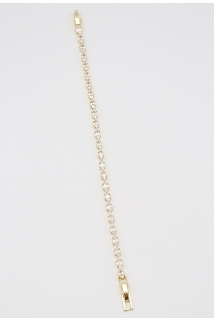 Vip Gold Oval Stone Waterway Stylish Bracelet 17+2 cm