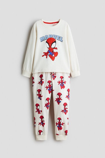 Pamuklu ve Baskılı Pijama Takımı