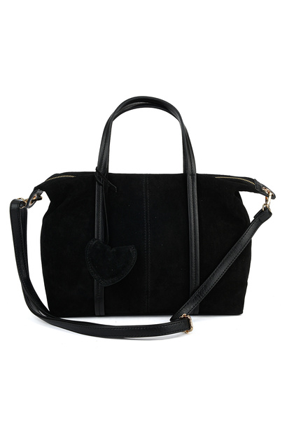 , Women's Genuine Leather Shoulder and Hand Bag 163979Z5030 Black