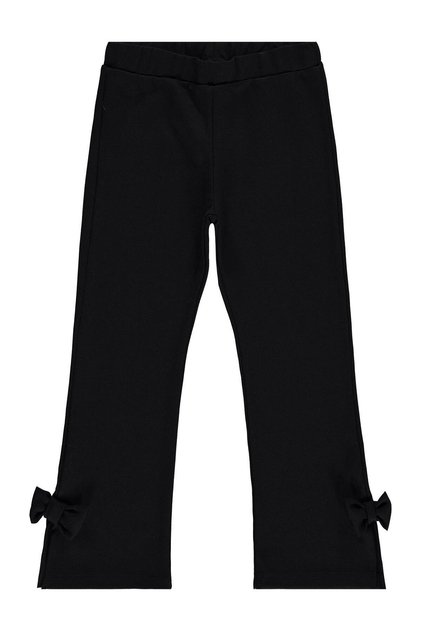 Civil Girls' Bow-Tie Leggings | Steel | School Nursery and Daily Use - Black