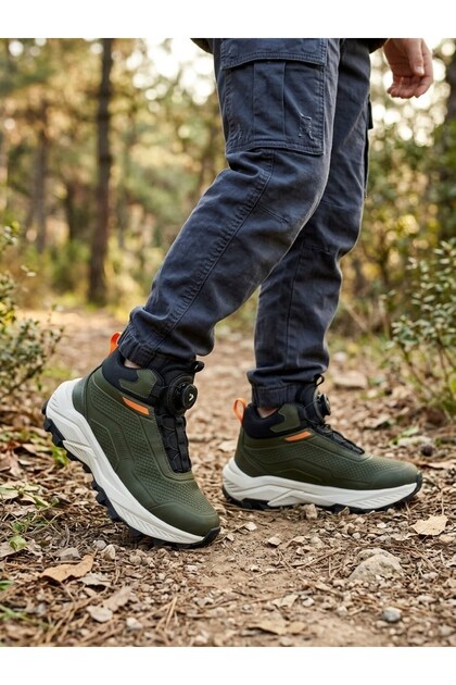 Erkek Çocuk Mekanızma Bağcıklı Trekking Outdoor Kışlık Spor Bot