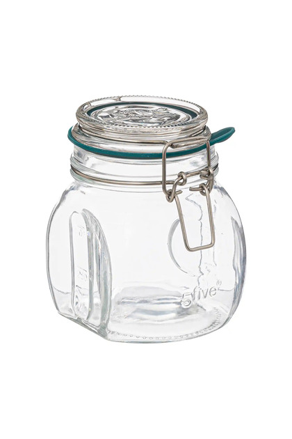 Glass Food Storage Jar (500 ml, Clear)