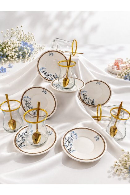 Segah Model 6-Person 12-Piece Luxury Tea Set