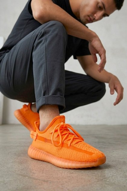 Yezzi Premium Quality Knitwear Ultra Comfortable Unisex Daily Sneaker - Orange