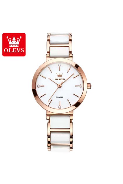 5877 Women’s Luxury Ceramic Watch – Designer Casual Quartz Wrist