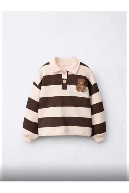 Ayıcık nakışlı sweatshirt