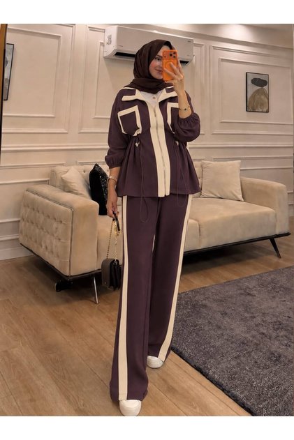 ÇİZGİLİ YENİ SEZON ALT ÜST TAKIM