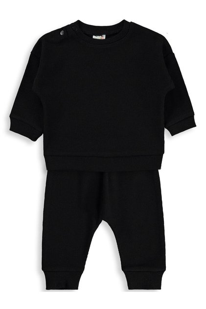 Cvl Printed Basic 6-18 Month Set - Black