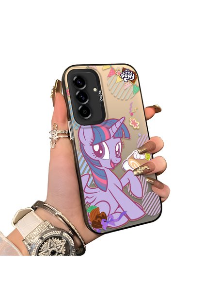 Samsung Galaxy A36/A56 Compatible Acrylic Hard Back Panel with Silicone Edges Twilight Sparkle Pattern Phone Case