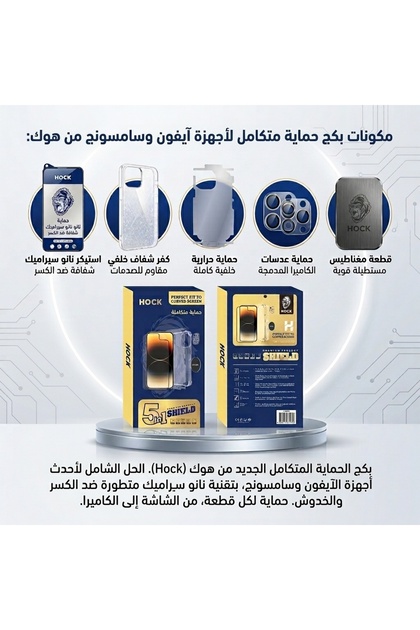 Full Protection Package Hoka(5 in 1)Iphone 18 Pro Max,Nano Clear Screen Protector,Clear Case,Camera Lens Protection,Back Heat Shield,Magnetic Pieces